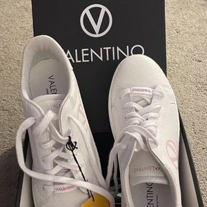 Valentino white leather sneakers - new in box with tags!